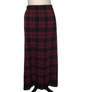 🟡Nina Leonard plaid skirt